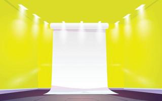 yellow studio background high quality vector