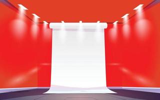 Red studio background high quality vector