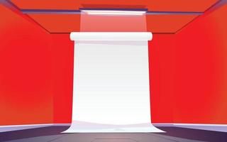 Red studio background high quality vector