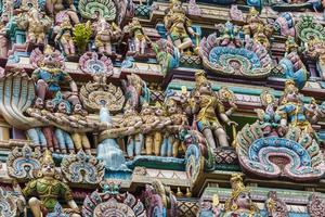 Beautiful details of the Sri Kandaswamy Temple in Brickfields, Kuala Lumpur, Malaysia photo