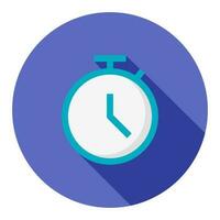 Timer Clock Flat Style Icon vector