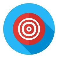 Business Target, Business Goal Flat Icon Modern Style vector