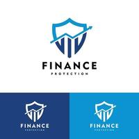 Accounting and Financial logo protection concept vector illustration graphic design