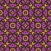 Three colors pattern ornament background. Ethnic seamless ready for print vector