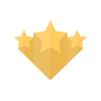 Stars rating. Vector illustration in flat design