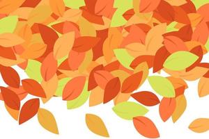 Autumn season background with falling autumn leaves. Vector illustration