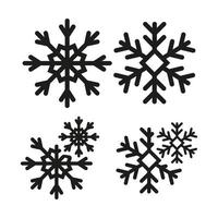 conjunto de iconos de nieve. ilustración vectorial vector