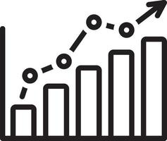 Line icon for statistics vector