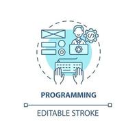 Programming concept icon vector