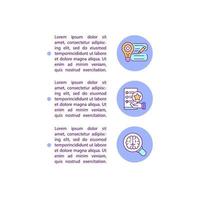 Ergonomics concept line icons with text vector