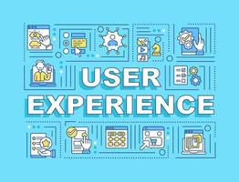 User experience word concepts banner vector