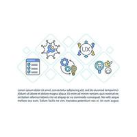Meeting customer needs concept line icons with text vector