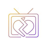 Soap opera gradient linear vector icon