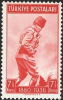 Turkey, 2021 - Vintage Turkey postage stamp photo