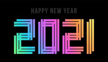 Happy New 2022 Year. Holographic number 2022, bold hologram. New year and christmas Design for calendar, greeting cards or print. Greeting card, Festive poster and banner. Vector illustration