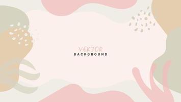 Abstract Pastel Color Hand Drawn Geometric Background Template vector