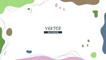 Colorful Abstract Geometric Hand Drawn Background, Can Be Used For Banner, Frame Or Presentation vector