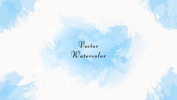 Modern Abstract Blue Frame Watercolor Texture In White Background vector