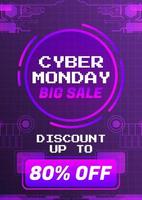Cyber Monday Poster Sale vector