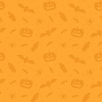 Halloween seamless pattern or background in flat style vector
