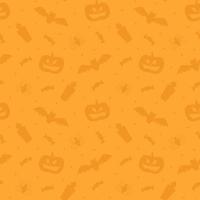 Halloween seamless pattern or background in flat style vector