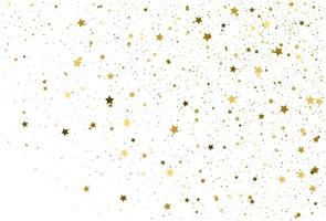 golden star confetti vector