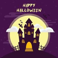 arte de ilustración de fondo de halloween vector