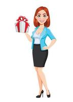 Concept of modern business woman vector