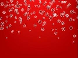 Snowflakes falling from the sky vector