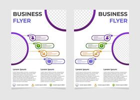 simple modern business flyer template vector