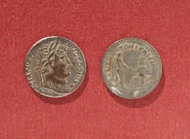 Ancient Roman coin photo