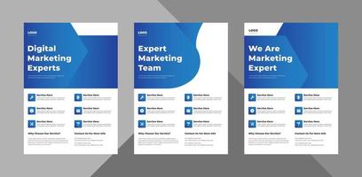 corporate flyer design bundle. poster presentation design vector layout. bundle, 3 in 1, a4 template, brochure design, cover, flyer, poster, print-ready
