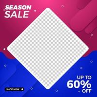 sale template banner design vector