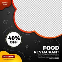 food restaurant promotion vector