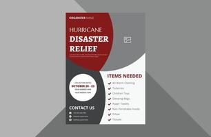 disaster relief flyer design template. charity relief poster leaflet template. charity flyer design template. a4 template, brochure design, cover, flyer, poster, print-ready