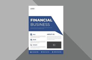 finance and business flyer design. budget management service poster leaflet design. a4 template, brochure design, cover, flyer, poster, print-ready vector