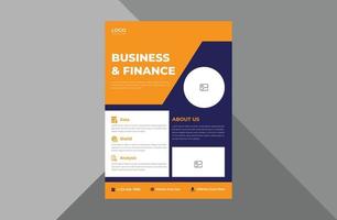 finance and business flyer design. budget management service poster leaflet design. a4 template, brochure design, cover, flyer, poster, print-ready