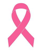pink ribbon symbol of breast cancer disease vector illustration isolated on background