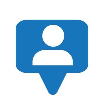 User icon in flat style, Person icon, User icon for web site, User icon vector illustration