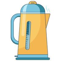 Flat icon illustration of coffee brewing method. vector