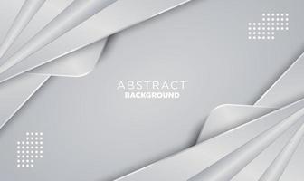 abstract shapes layer Silver foil texture background with smooth color Vector shiny and metal steel gradient template for business design concept - vector