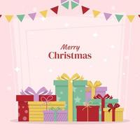 Bunch of Gifts Box Background vector