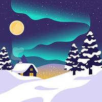 Wonderful Winter Night vector