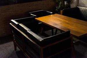Dining tables in the Dark Corner restaurant photo