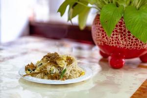 Chinese traditional snacks, fried rice noodles photo