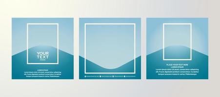 diseño de publicaciones en redes sociales vector