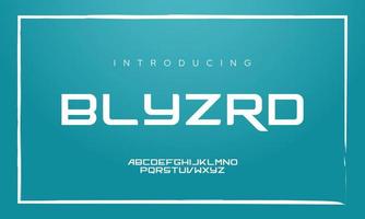 vector typeface template