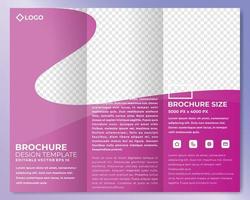 Modern brochure design template with cool gradient color vector