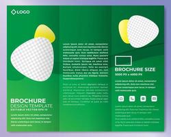 Modern brochure design template with cool gradient color vector