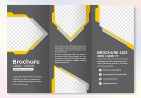 Modern brochure design template with cool gradient color vector